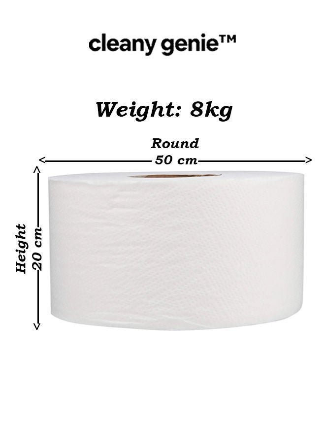 cleany genie Multi-Purpose Maxi Roll Embossed Tissue Paper - 2Ply 8kg - Image 2