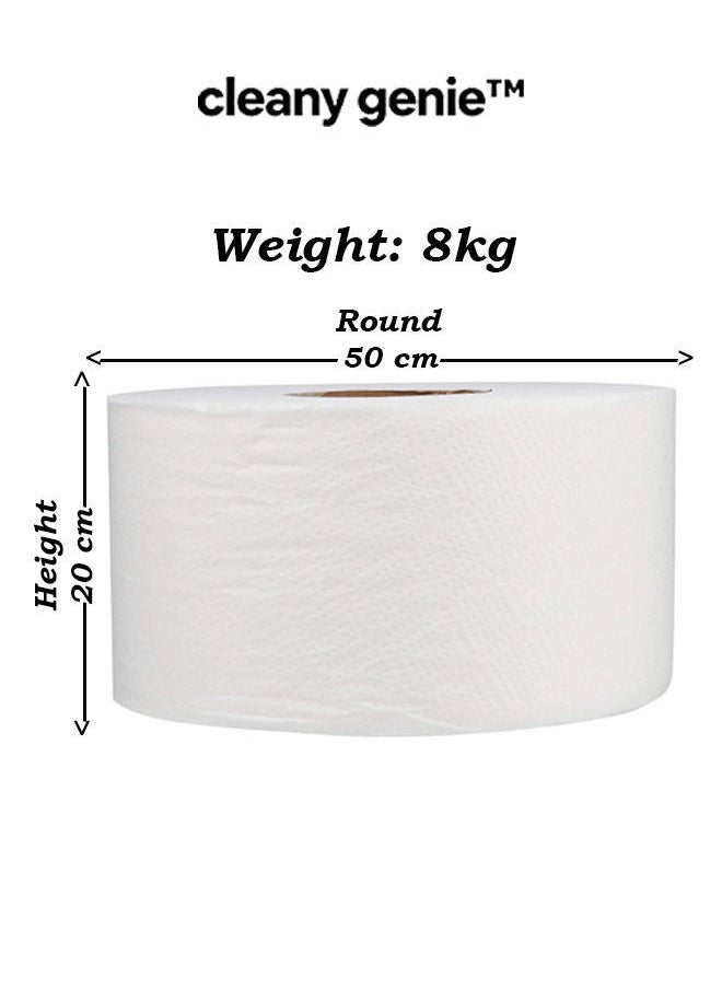 cleany genie Multi-Purpose Maxi Roll Embossed Tissue Paper - 2Ply 8kg  - Image 2