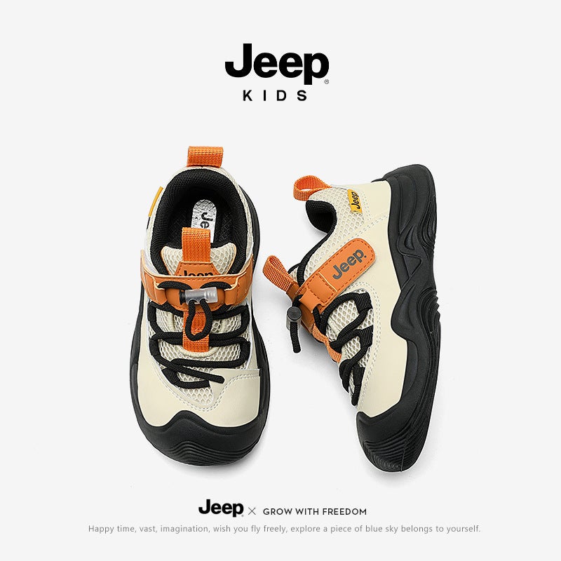 Jeep Children'S Shoes For Boys And Girls Mesh Soft-Soled Sneaker 2025 Spring New Middle And Large Children'S Casual Shoes - Image 3