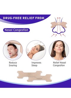Sefudun Nasal Strips, Breathe Nose Strips to Reduce Snoring and Relieve Nose Congestion Works Instantly to Improve Sleep, Relieve Nasal Congestion Due to Colds & Allergy, 11.5*2.5*15.3 cm(30Pcs)  - Image 4