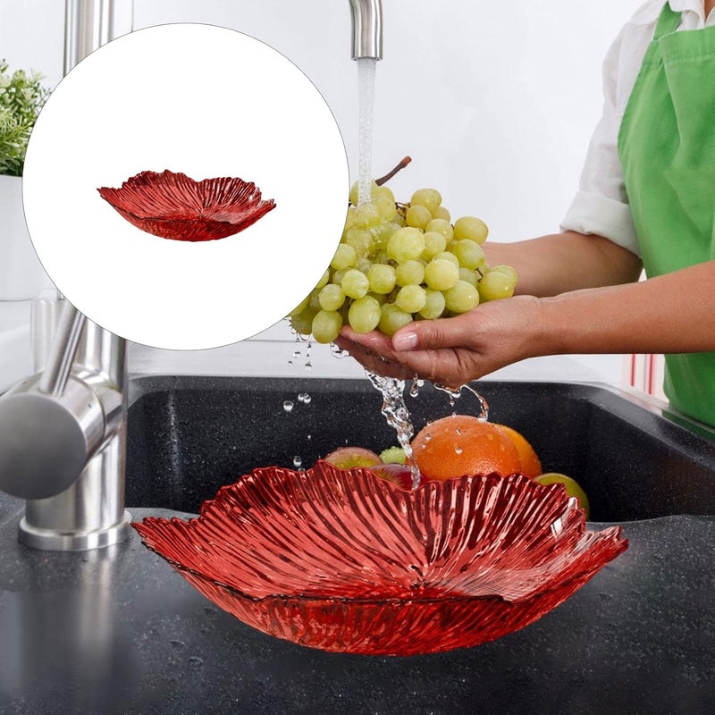 Ornamental Piled Fruit Holder Tray High Grade Build Spacious and Functional for Hosting Visitors Indoors Petal Shape Dish - Image 2