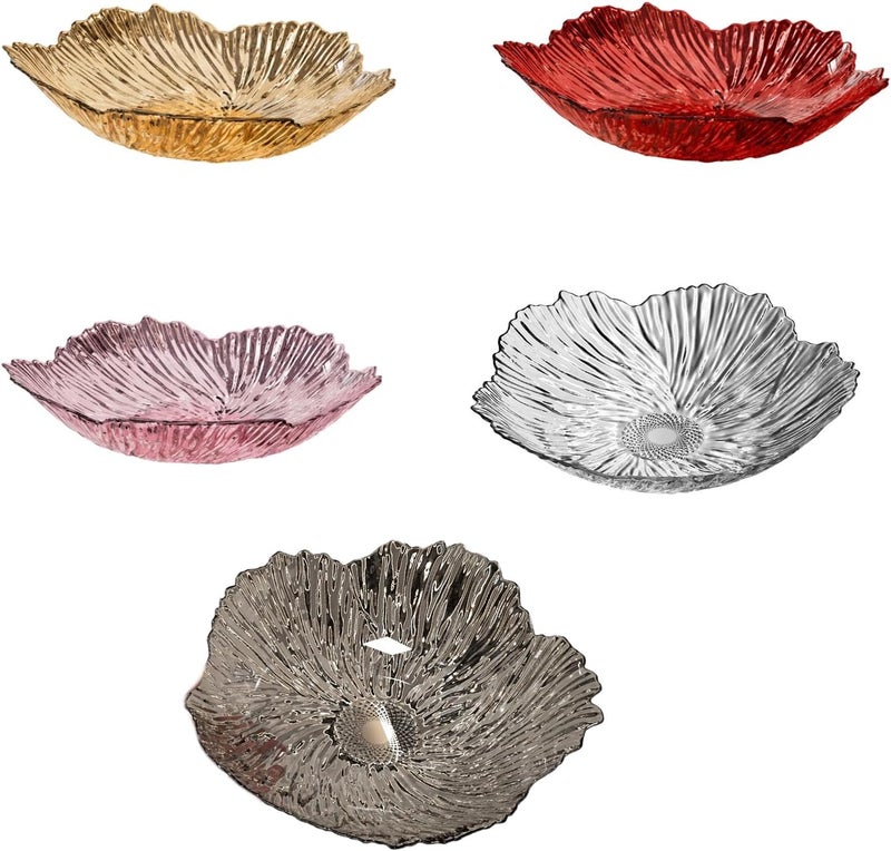 Ornamental Piled Fruit Holder Tray High Grade Build Spacious and Functional for Hosting Visitors Indoors Petal Shape Dish - Image 4