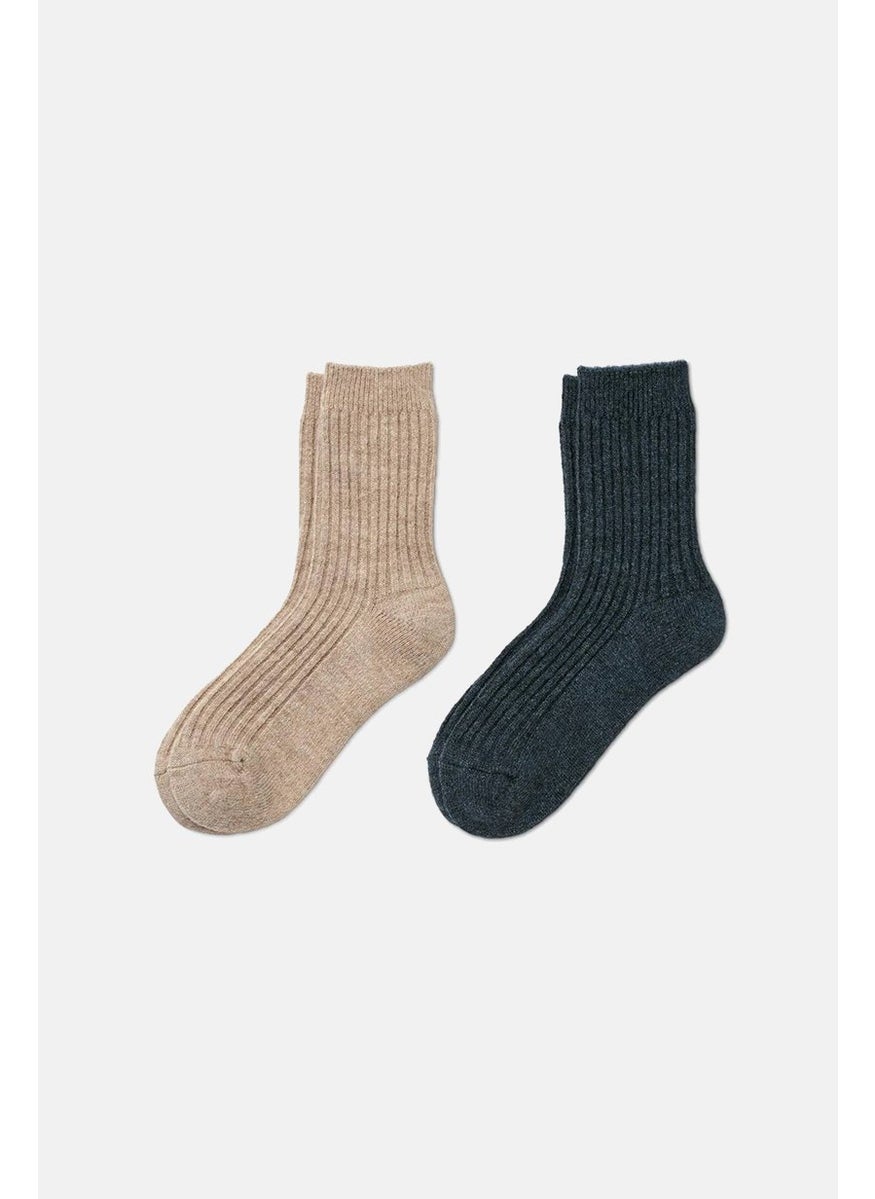 Tchibo Men 2 Pairs Ribbed Socks, Multicolor  - Image 2