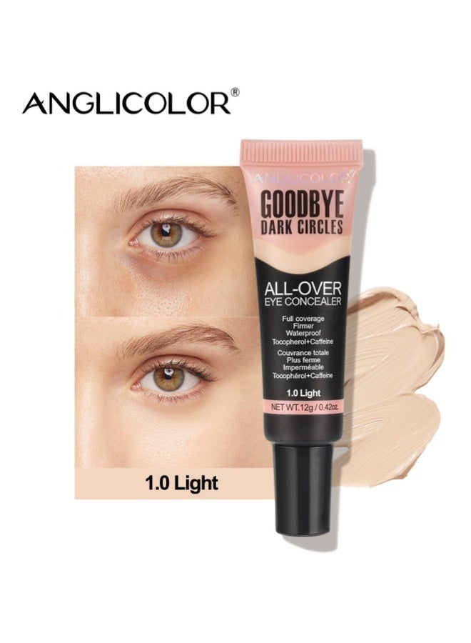 Anglicolor Liquid Concealer, High coverage, Effectively Covers Dark Circles and Fine Lines, Natural and Long-Lasting, Waterproof and Smudge-proof (#1.0 Light) - Image 1