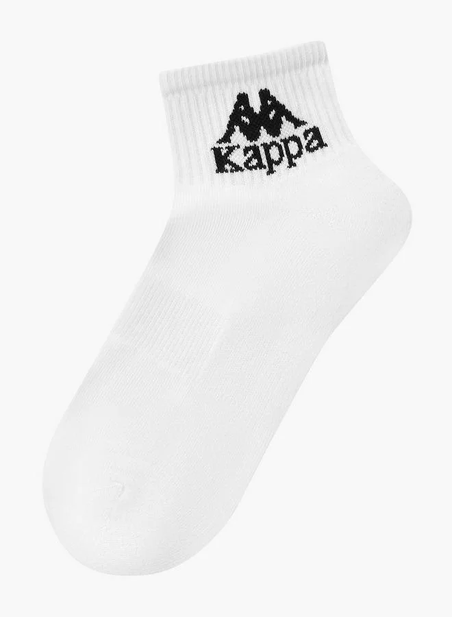 Kappa WHITE Kappa Men Socks Ankle Length - Set of 3 for Men | Best Price UAE