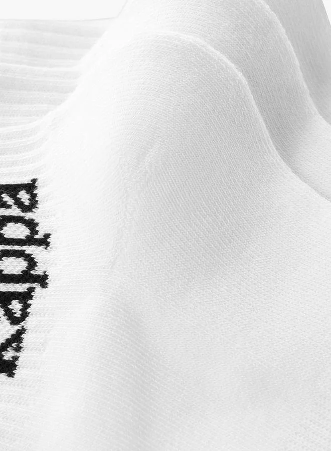 Kappa WHITE Kappa Men Socks Ankle Length - Set of 3 for Men | Best Price UAE