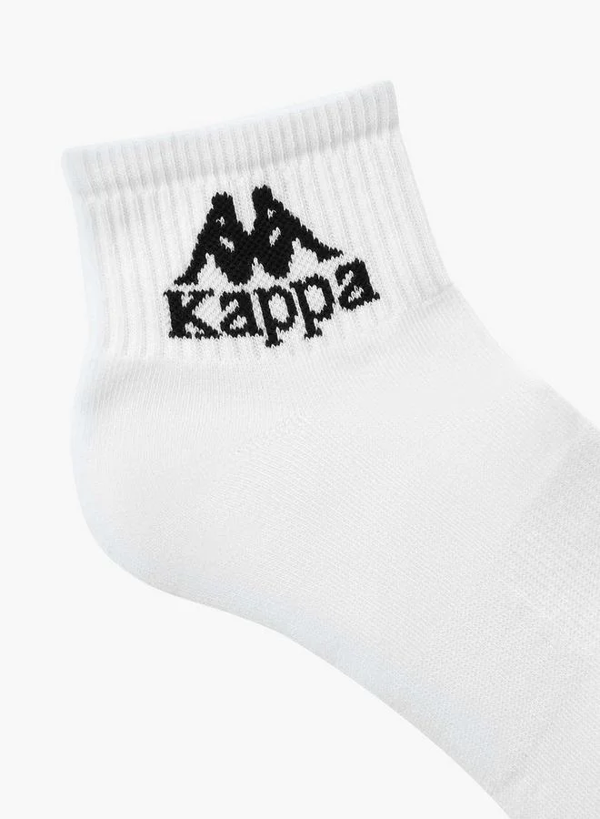 Kappa WHITE Kappa Men Socks Ankle Length - Set of 3 for Men | Best Price UAE