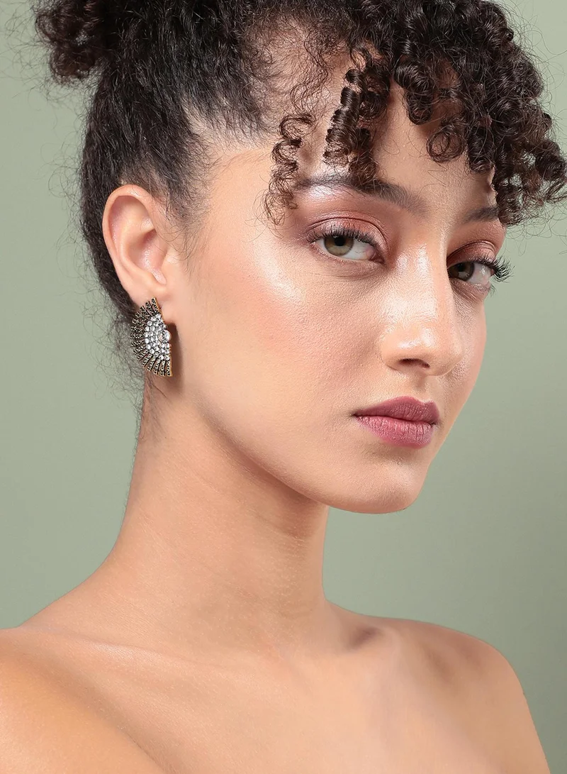 SOHI Luminary Luxe Artificial Stud Earring Jewellery