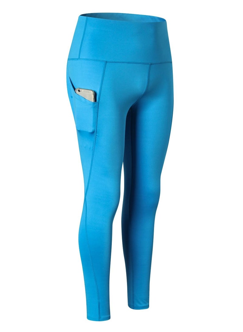 Loquat Women Quick Dry Breathable Elastic Trousers Blue  - Image 1