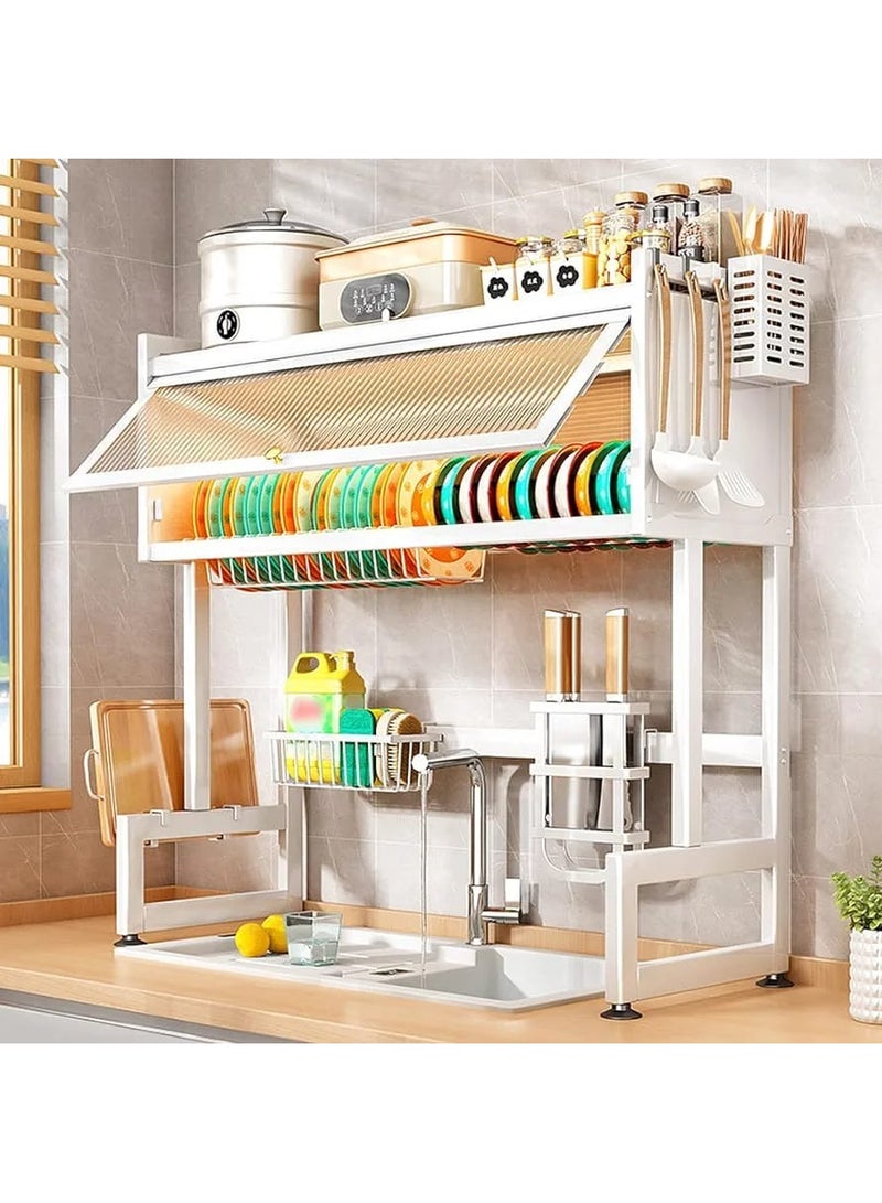 DubaiGallery Kitchen sink Drainage Dish rack Dustproof adjustable shelf with cabinet door Cupboards sinks lockers - Image 2