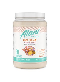 Alani Nu Alani Nu Whey Protein Powder Munchies | 23g Protein with Low Sugar & Digestive Enzymes | Meal Replacement Powder | Low Fat Low Carb Whey Isolate Protein Blend | Low Sugar |30 Servings  - Image 1