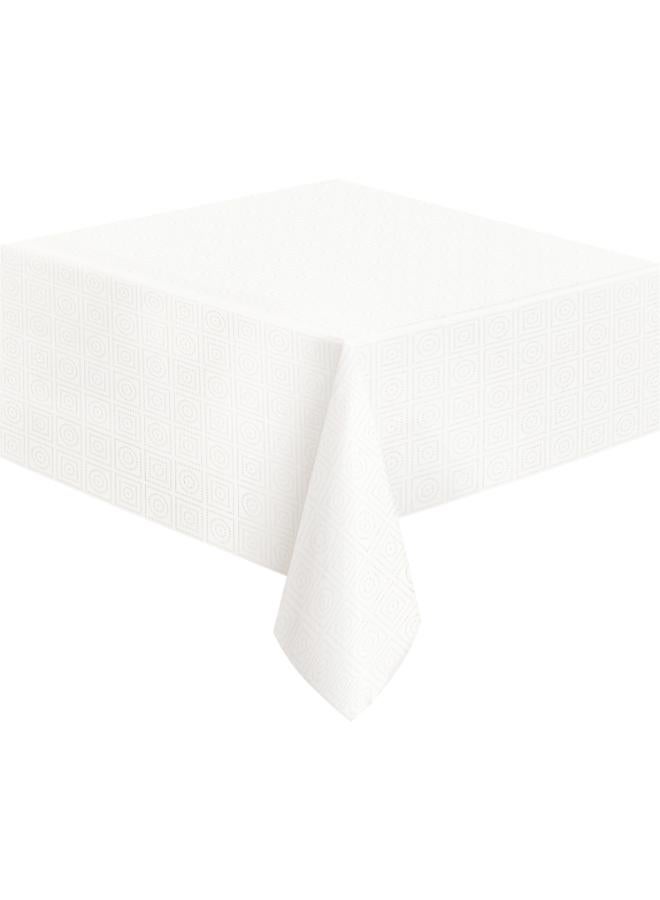 Unique White Paper Poly Table Cover - Image 1