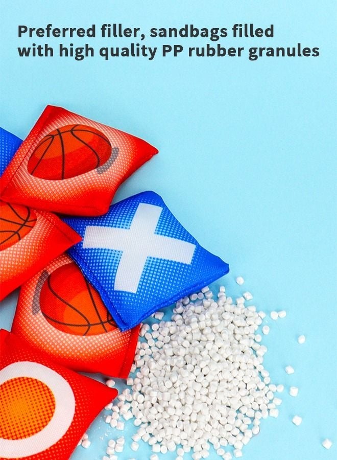 ميكسد 4 في 1 كرة السلة كيس فول رمي لعبة للأطفال في الهواء الطلق لعبة ، على الوجهين طوي الذرة المجلس الفناء الخلفي الشاطئ الفناء الخلفي للأطفال في الهواء الطلق لعبة ، في الهواء الطلق في الحديقة الطرف النشاط - Image 5