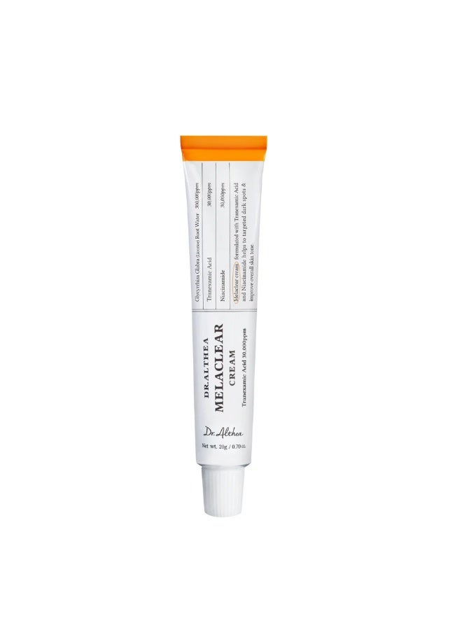 DrAlthea Melaclear Cream 20g  Brightening & Dark Spot Care Cream with Tranexamic Acid & Niacinamide - Image 1