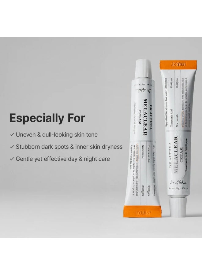 DrAlthea Melaclear Cream 20g  Brightening & Dark Spot Care Cream with Tranexamic Acid & Niacinamide - Image 4