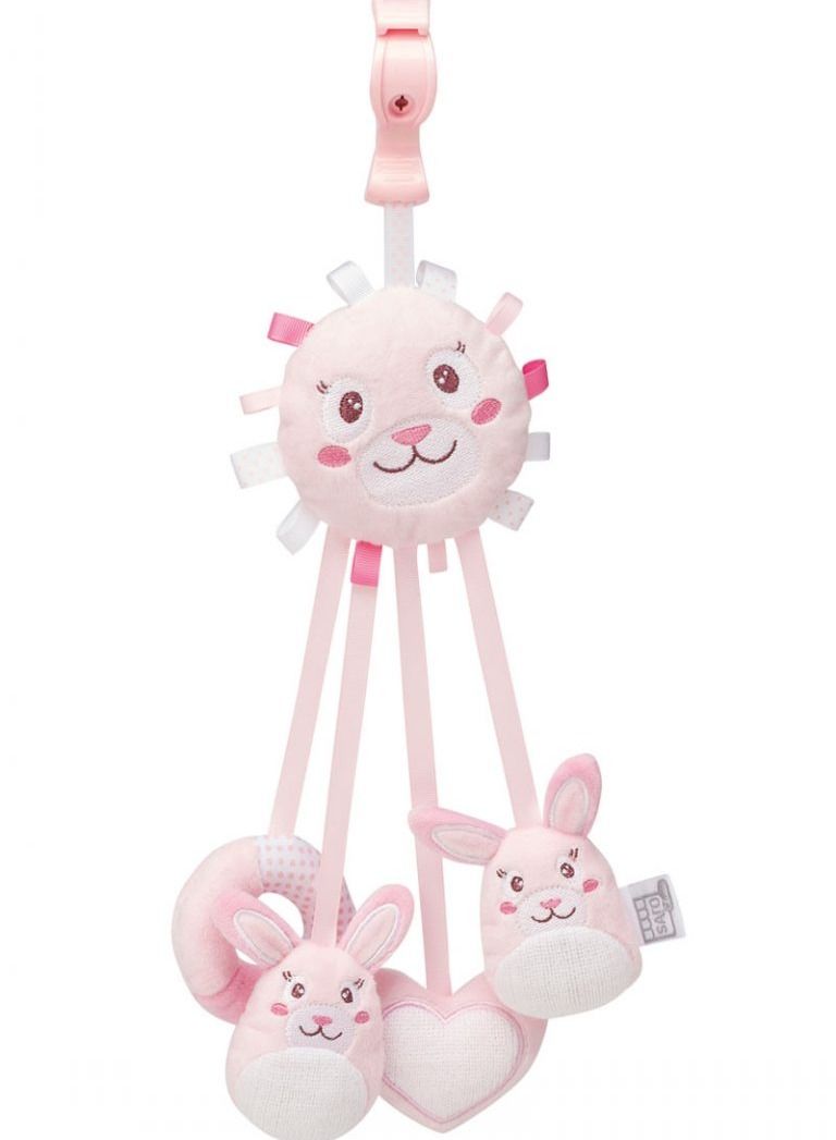 Saro Rattle with Ribbons