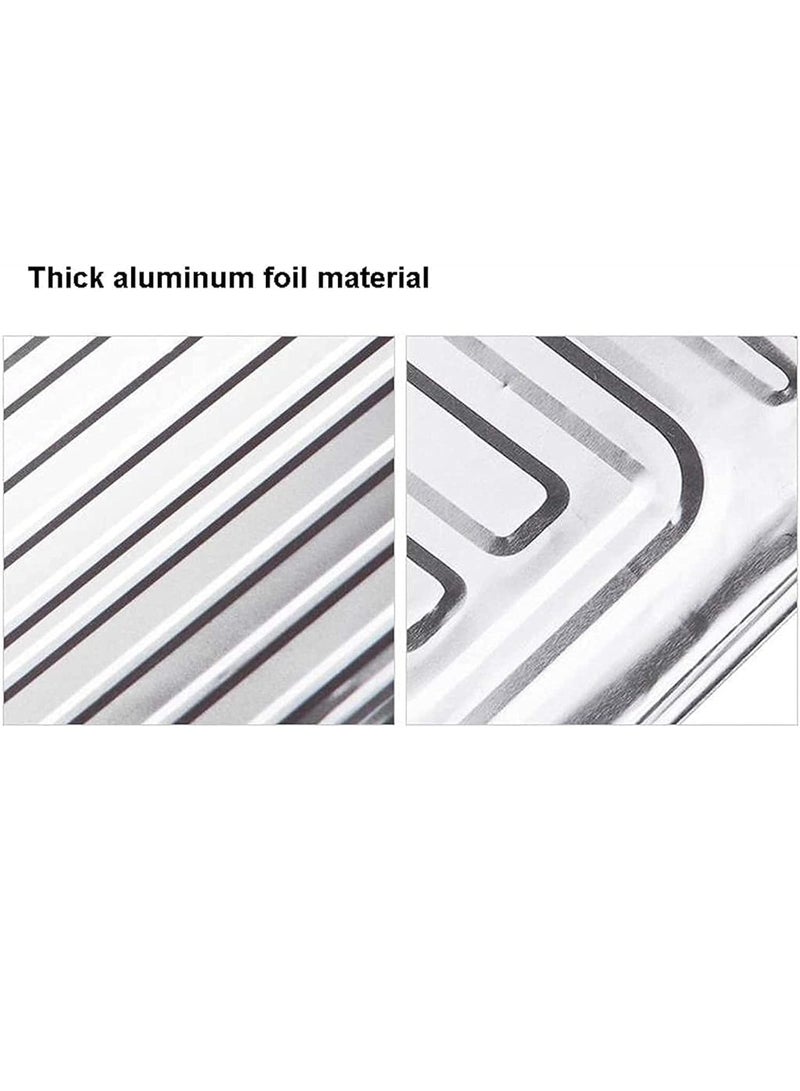 Meetion 1pc Anti Splatter Shield Guard Oil Barrier Oil Barrier Stove Oil Splash Proof Baffle For Stove Top And Frying Pan Aluminum Foil Oil Anti Splatter Shield Guard Kitchen Gas Stove Insulation Board Splash Guard (50*90cm) - Image 2