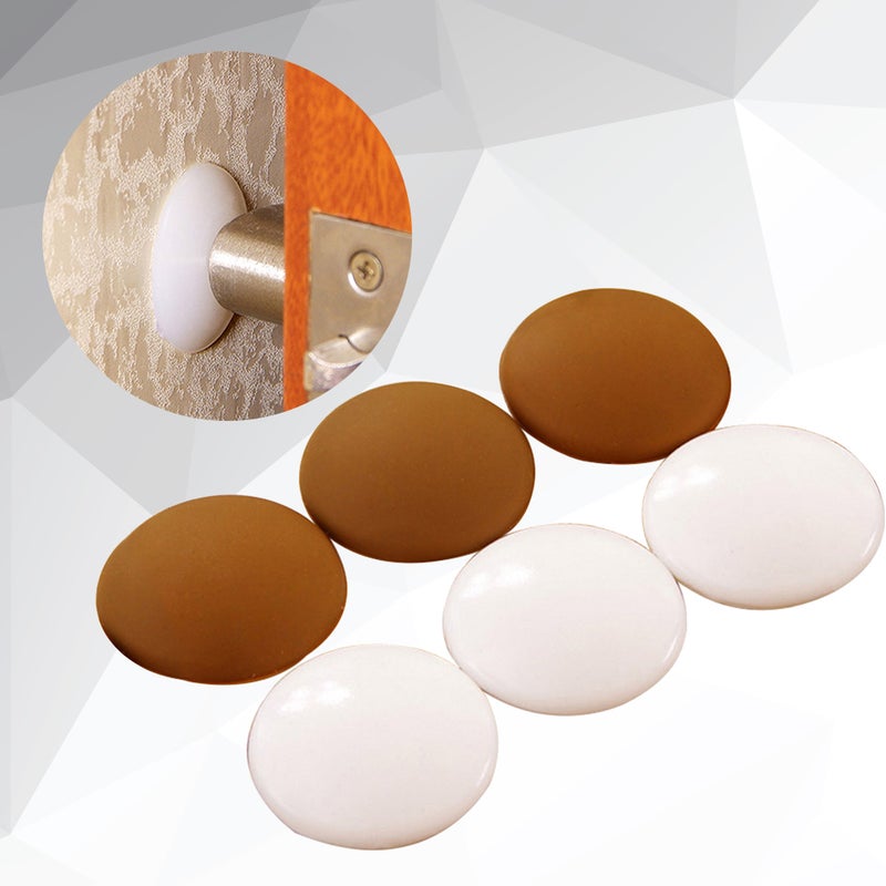 20 pcs Silicone Door Knob Wall Protectors Wall Guards Stoppers Door Handle Bumper Self Adhesive Round Rubber Stop (Random Color) - Image 4