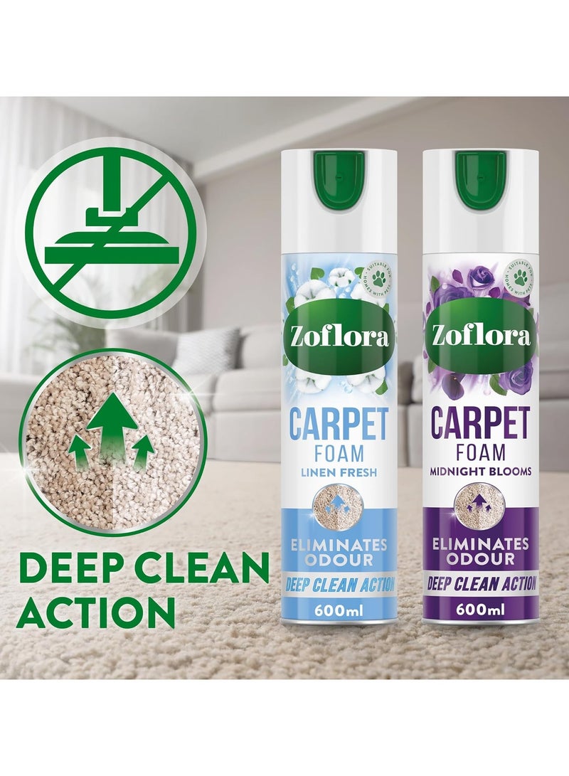 زوفلورا رغوة العناية بالسجاد، برائحة زهور منتصف الليل 600مل - Image 3