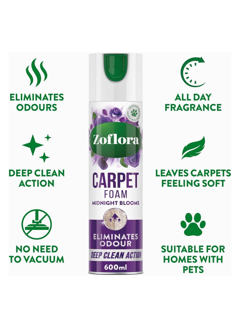 زوفلورا رغوة العناية بالسجاد، برائحة زهور منتصف الليل 600مل - Image 2