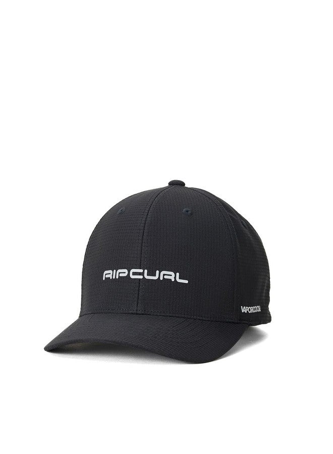 Rip Curl Men's Vaporcool Aerotech Flexfit Baseball Hat, Black 261