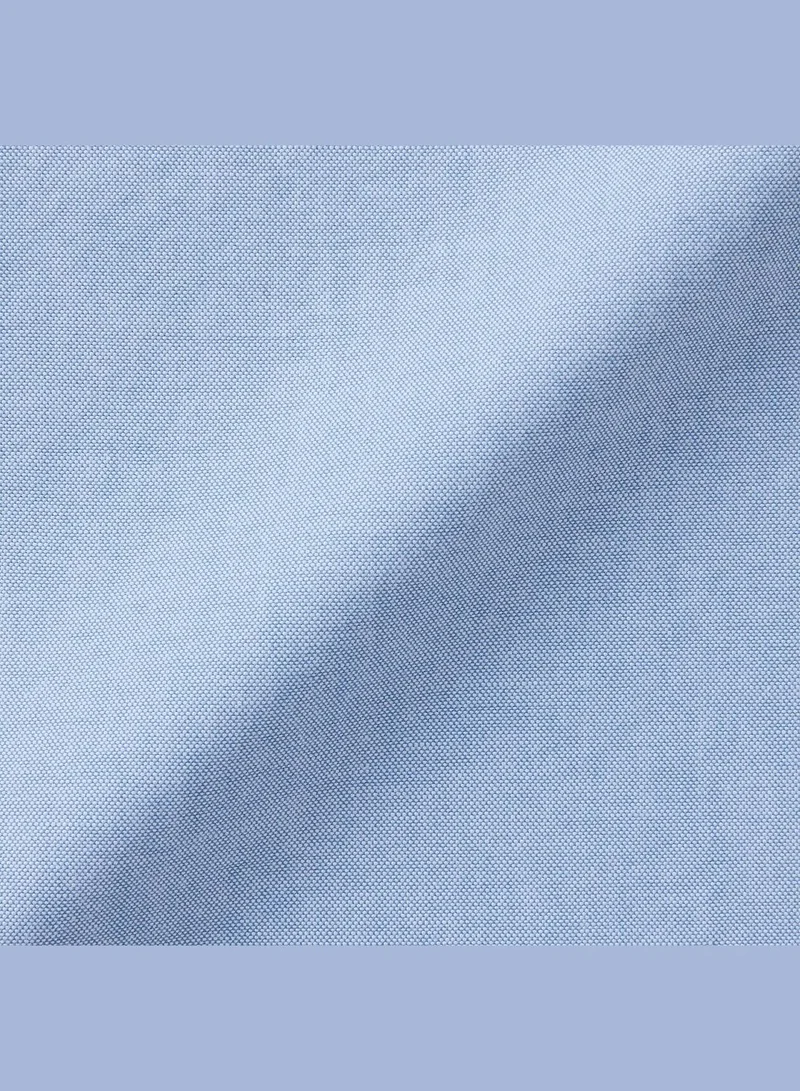 MUJI Washed Oxford Button Down Short Sleeve Shirt