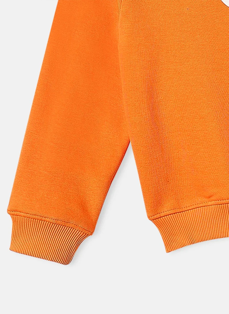 Nautinati Nautinati Boys Fleece Bear Print Round Neck Sweatshirt
