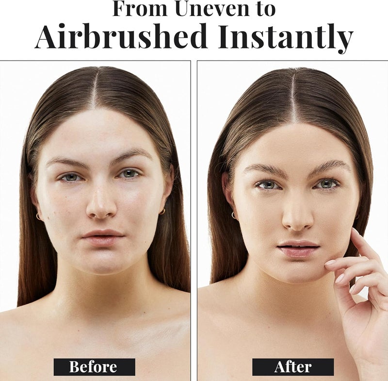 Jerome Alexander MagicMinerals AirBrush Foundation Set with Kabuki Brush - Dark Espresso - Image 4