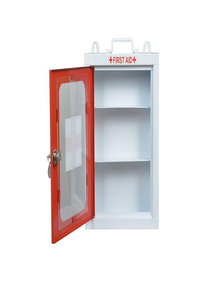 LEPOSE صندوق الإسعافات الأولية من ليبوز - أحمر وأبيض، 290 × 90 × 340 مم (عرض × عمق × ارتفاع)، 4 أقسام، قابل للقفل، شفاف، مثالي للمكاتب والمستشفيات والمدارس والمصانع والاستخدام الشخصي - Image 3