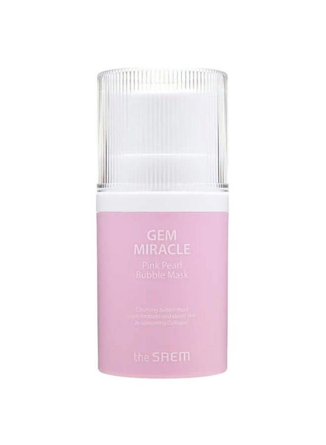 The Saem Gem Miracle Pink Pearl Bubble Mask Cleansing Mask 50g - Image 1