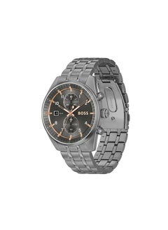 HUGO BOSS Men's Chronograph Round Shape Stainless Steel Wrist Watch 1514153 - 44 Mm  - Image 2