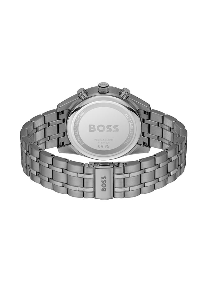 HUGO BOSS ساعة يد رجالية كرونوغراف دائرية الشكل من الستانلس ستيل 1514153 - 44 ملم  - Image 3