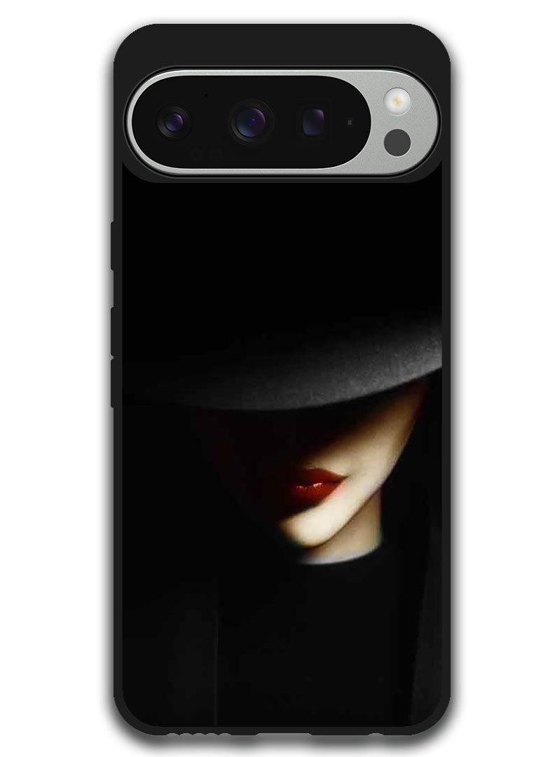 Theodor Protective Case Anti Scratch Shock Proof Bumper Cover For Google Pixel 9 Pro Hat Girl  - Image 1