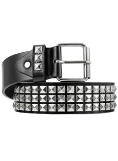 Daytoyz PU Leather Belt Fashionable Belt Practical Rivet Belt Decorative Waistband  - Image 1