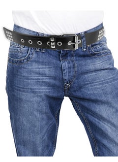 Daytoyz PU Leather Belt Fashionable Belt Practical Rivet Belt Decorative Waistband  - Image 5