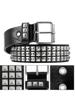 Daytoyz PU Leather Belt Fashionable Belt Practical Rivet Belt Decorative Waistband  - Image 2