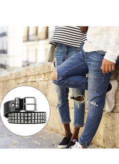 Daytoyz PU Leather Belt Fashionable Belt Practical Rivet Belt Decorative Waistband  - Image 4
