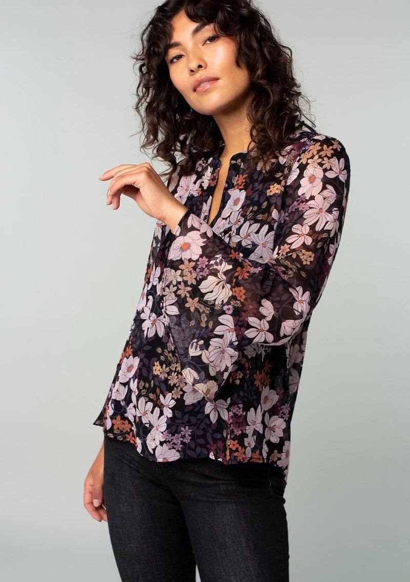 Toochki Women's Georgette Floral Straight Western Top | Winter Tops | Western | Latest Woman Tunic | Trendy - Image 3