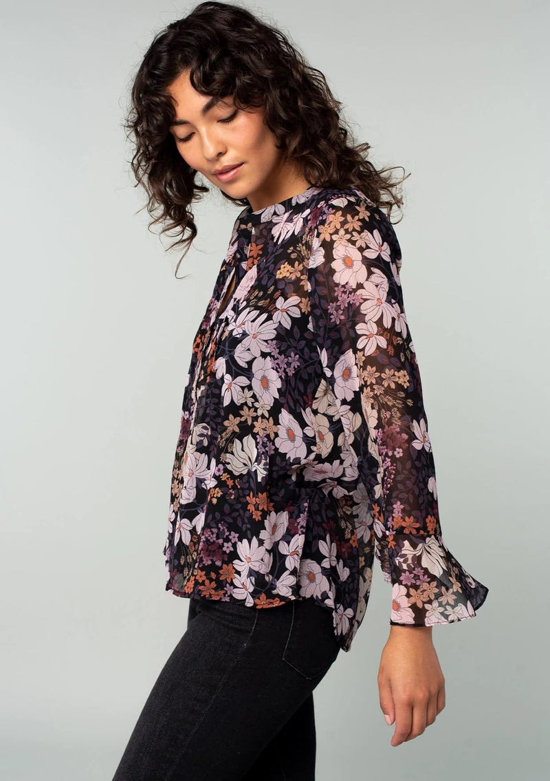 Toochki Women's Georgette Floral Straight Western Top | Winter Tops | Western | Latest Woman Tunic | Trendy - Image 4