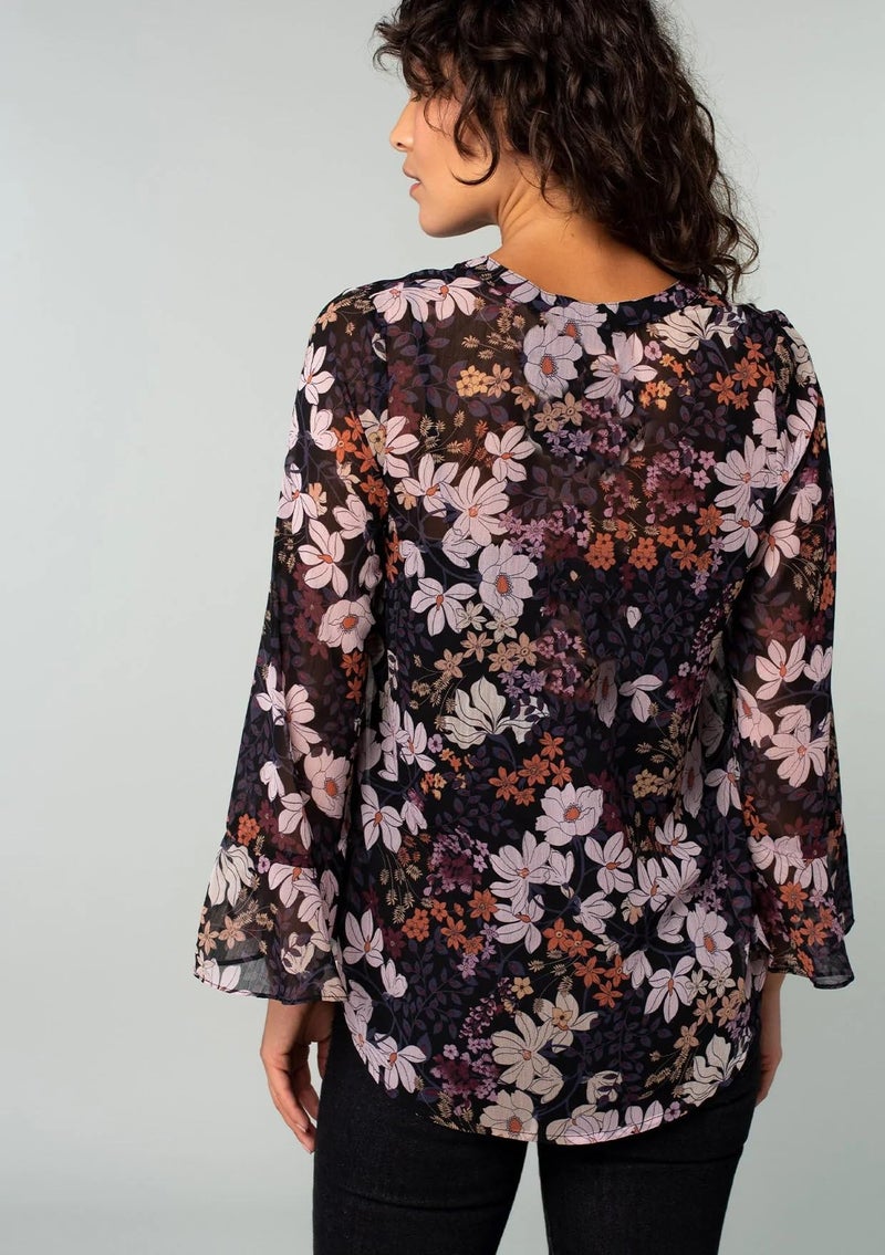 Toochki Women's Georgette Floral Straight Western Top | Winter Tops | Western | Latest Woman Tunic | Trendy - Image 5