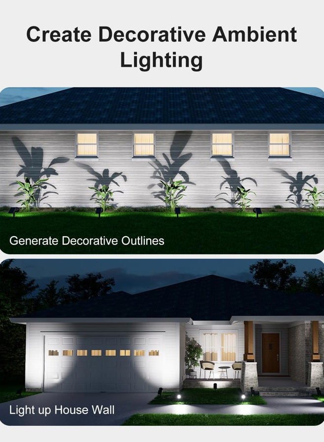 FALOVE Solar Spot Lights Outdoor Waterproof for Flag, Palm Tree, Pole, Sign, Statue, Mailbox, Bright LED Outside Landscape Flood Spotlights for Accent Uplighting Yard, Garden, House, Backyard, Patio - Image 4