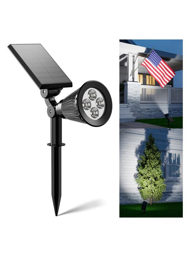 FALOVE Solar Spot Lights Outdoor Waterproof for Flag, Palm Tree, Pole, Sign, Statue, Mailbox, Bright LED Outside Landscape Flood Spotlights for Accent Uplighting Yard, Garden, House, Backyard, Patio - Image 1