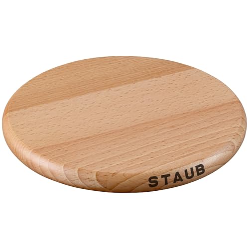 STAUB 40511 – 078 – 0 Accessories - Magnetic Wooden Trivet 16.5 x 16.5 x 2 cm - Image 1