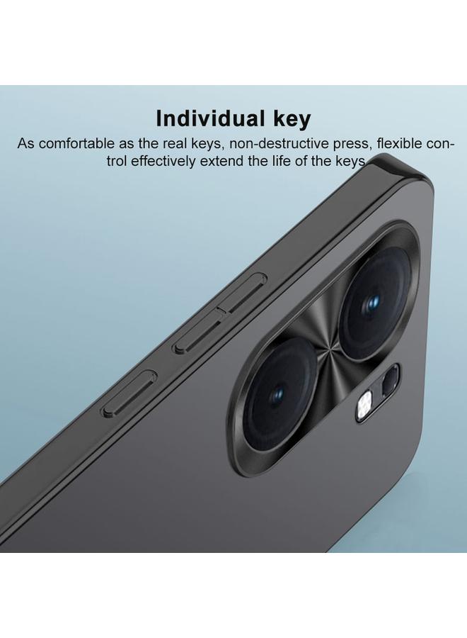 erorex Case For vivo iQOO 12 Pro AG Frosted Electroplating Acrylic Phone Case - Image 4