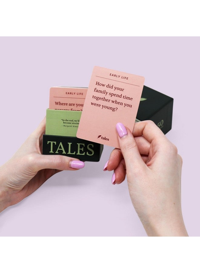 TALES Life Story Interview Kit - Conversation Cards for Families and Parents, Getting to Know You Card Game for Adults, Perfect for Game Night, Dinner Table, or Road Trips - Image 4