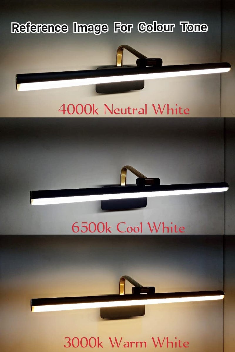 FILLISKA® 12 Watt BlackGold Modern LED Picture/Dressing/Vanity/Bathroom/Mirror Light with 3 Step Light Mode & Non-Adjustable Head (White, Warm White and Neutral White)(2 Year Warranty) - Image 4