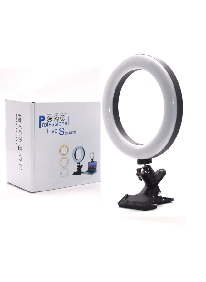 general 20cm Ring Light 8 Inch Clip Desktop Laptop Fill Light Video Conference Beauty Light-Specifications:8 Inch Ring Light Single Head - Image 4