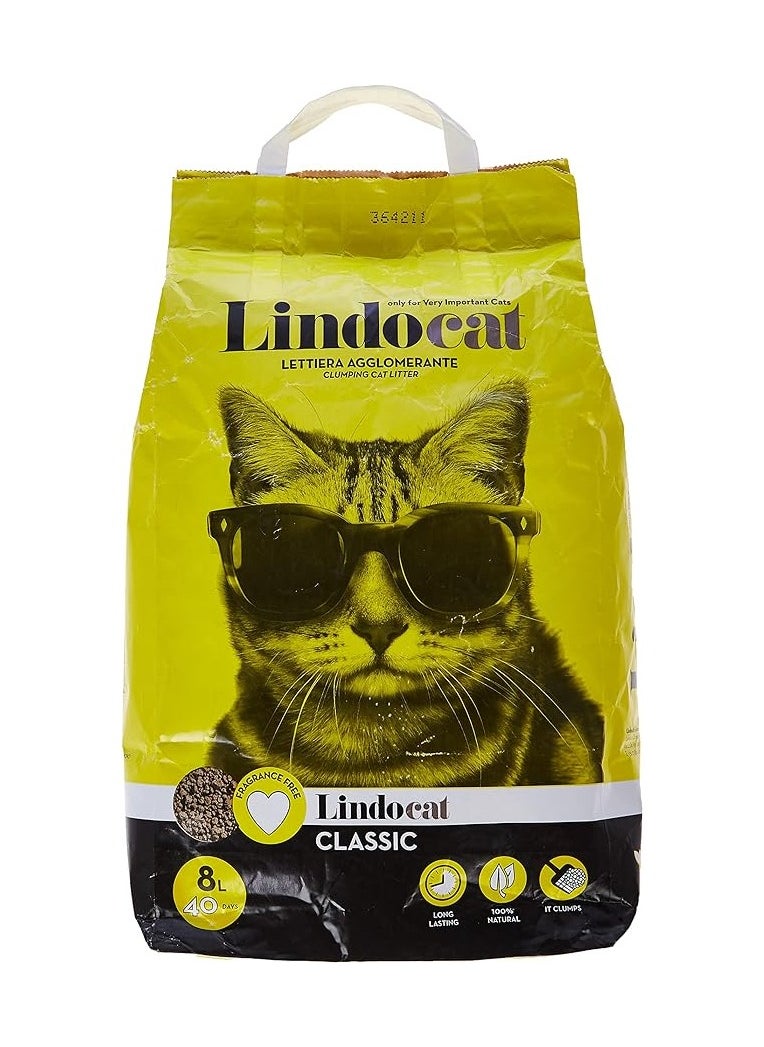 LindoCat - Lindocat Natural Bentonite Classic - 8 L (Fragrance Free) - Image 1