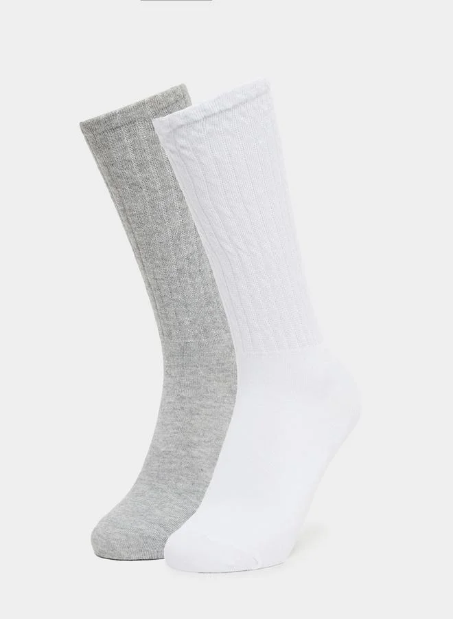 Styli Styli Pack of 2 - Ribbed Socks