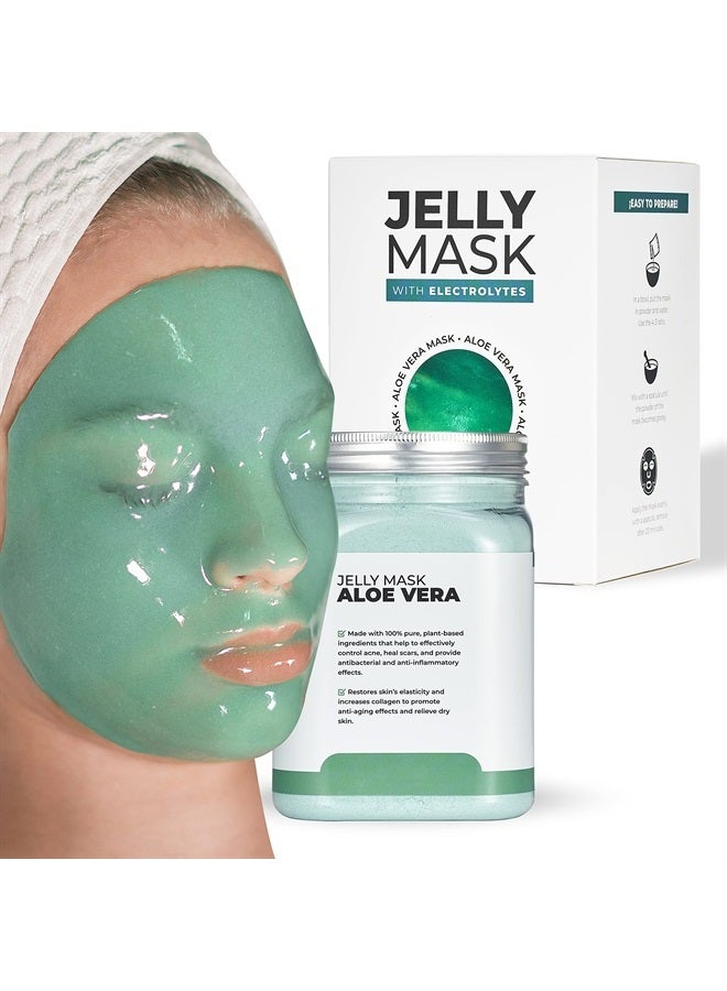 BRÜUN جلي ماسك جار جل الصبار قناع الوجه القابل للإزالة | 23 أونصة سائلة مجموعة سبا ماسك جل مرطب - Image 1